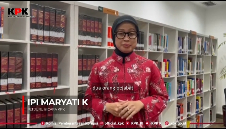 Ipi Maryati (Juru Bicara KPK). Sumber Foto: Tangkapan Layar Twitter @KPK_RI