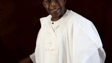 Keterangan Foto: Bola Tinubu (Presiden terpilih Nigeria) Sumber Foto: Twitter @officialABAT