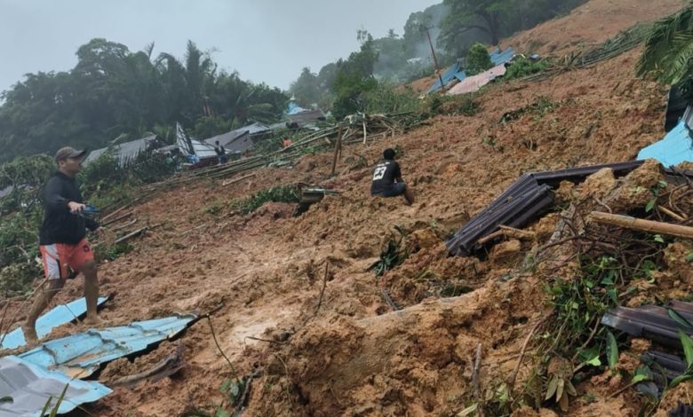 Situasi bencana longsor Natuna. Sumber foto: Twitter @BNPB_Indonesia