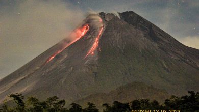 Erupsi Gunung Merapi. Sumber Foto: Instagram @agung_photoshoot