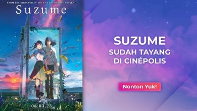 Poster Film Animasi Suzume. Sumber Foto: Instagram @cinepolis