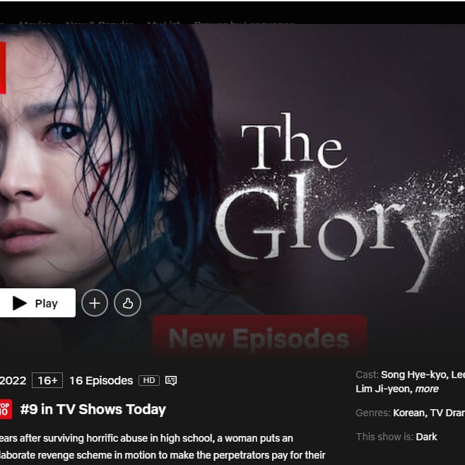 Song Hye Kyo, Pemeran Utama ’The Glory 2’. Sumber Foto: Netflix