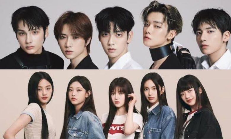 Grup K-pop TXT dan NewJeans Sumber Foto: Soompi