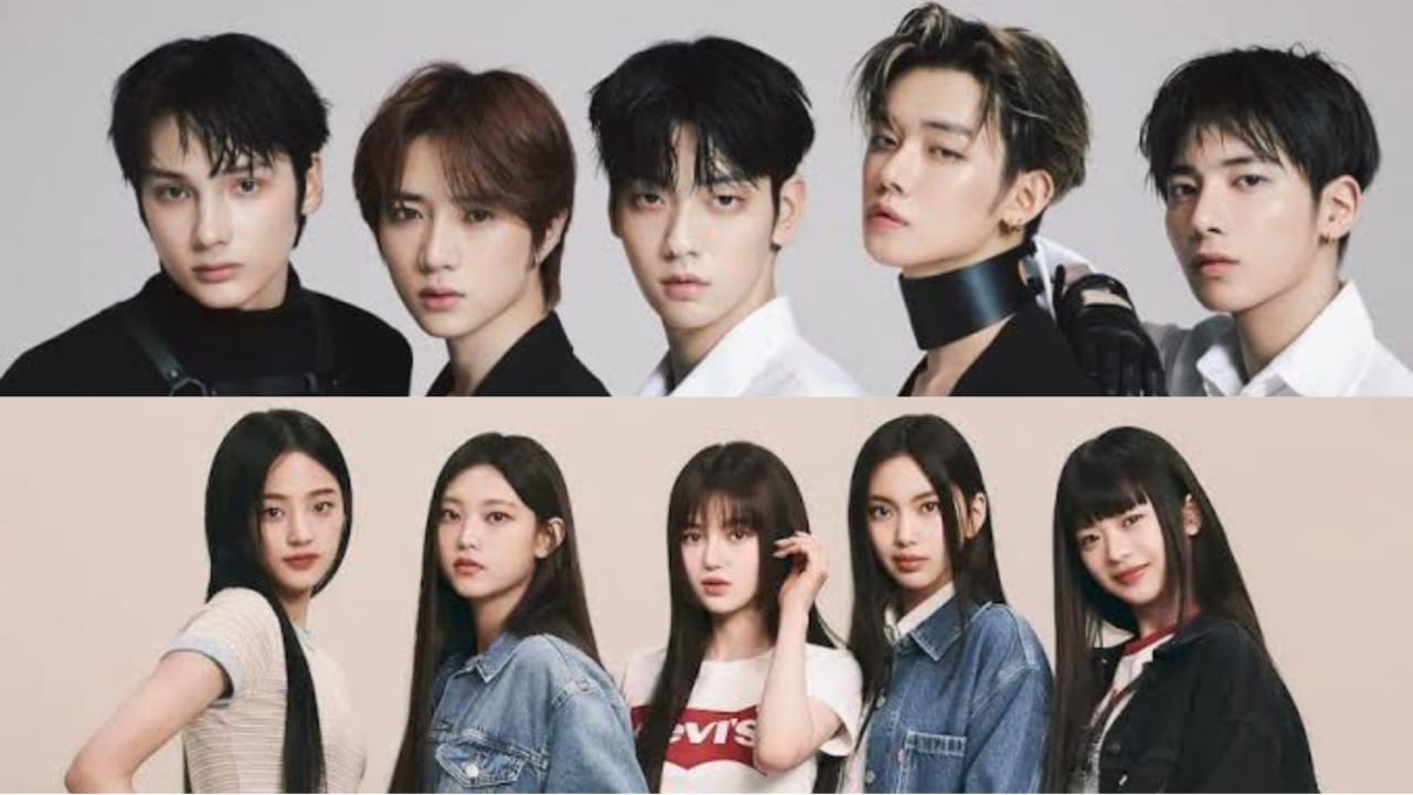 Grup K-pop TXT dan NewJeans Sumber Foto: Soompi