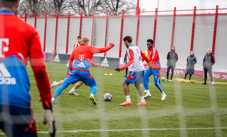 Latihan tim Bavarians, Sumber foto: Twitter @FCbayernEn