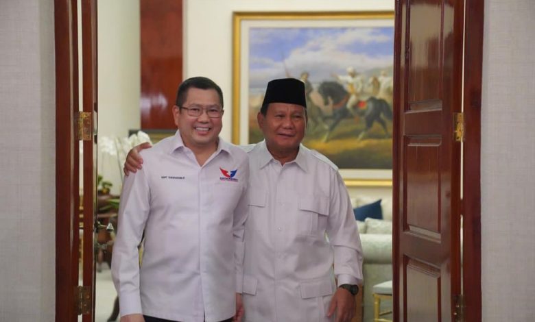 Prabowo Ajak Partai Perindo Gabung Koalisi Besar di Pilpres 2024