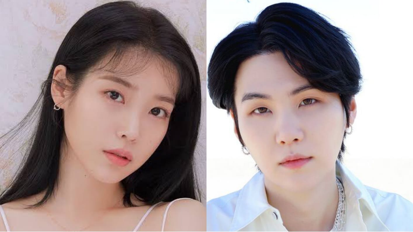 Penyanyi papan atas Korea Selatan, IU dan Suga BTS Sumber Foto: Soompi