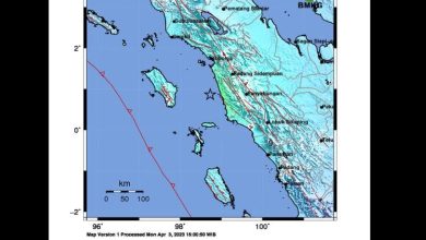 gambaran gempa bumi magnitudo 6,4, di padang sidempuan. Sumber foto: BMKG.go.id