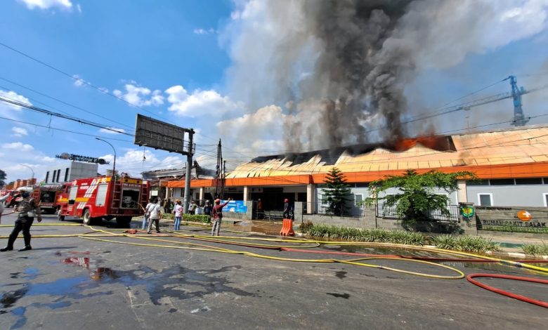 kondisi kebakaran di Rumah Sakit Salak Kota Bogo. Sumber foto: Dok Pemkot Bogor