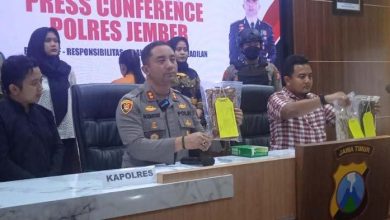 AKBP Moh Nur Hidayat (Kapolres Jember ) saat konferensi pers. Sumber foto: Polri.go.id