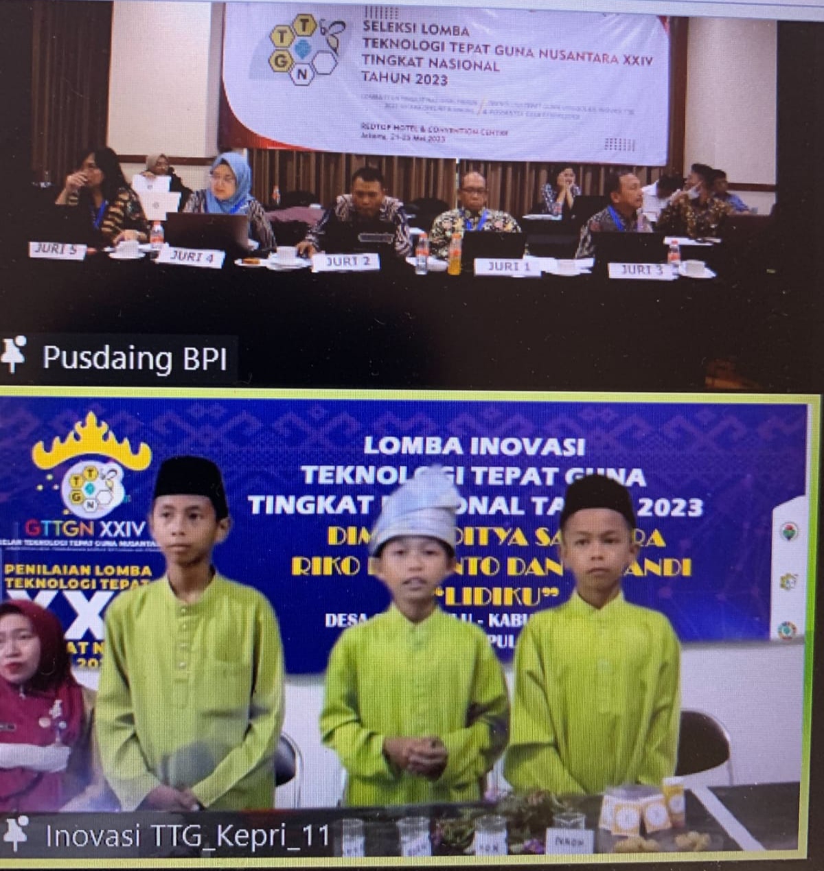 Peserta Termuda Lomba TTG Nusantara XXIV Pukau Dewan Juri