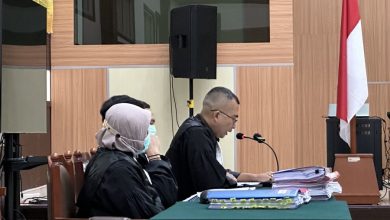 Jaksa Penuntut Umum Persidangan Haris Azhar dan Fatia Maulidiyanti. Sumber Foto: Twitter/@KontraS