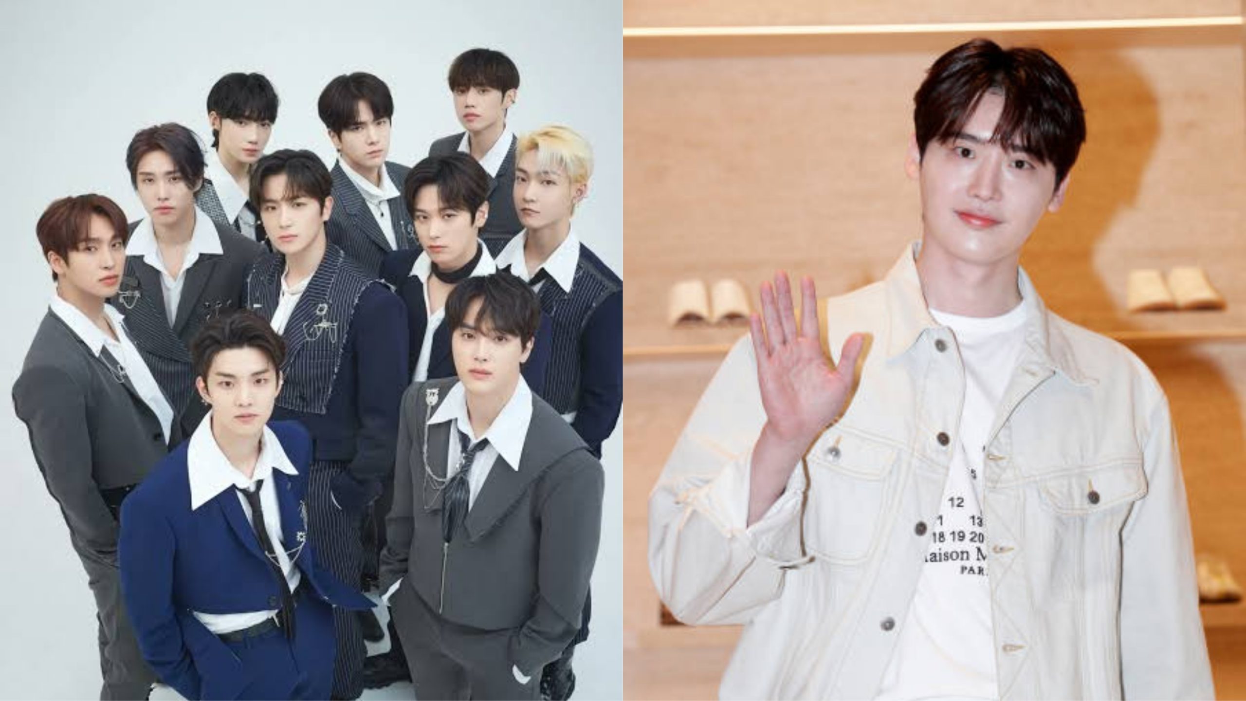 Artis Korea Selatan, The Boyz dan Lee Jong Suk Sumber Foto: Allkpop dan Getty Images