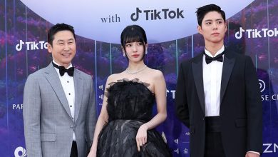 Pemandu Acara Baeksang Arts Awards 2023, Shin Dong Yup, Suzy, dan Park Bo Gum Sumber Foto: Spotv News