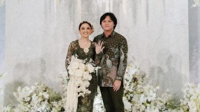 halini dan Rizky Febian. Sumber foto: Instagram @thebridestory