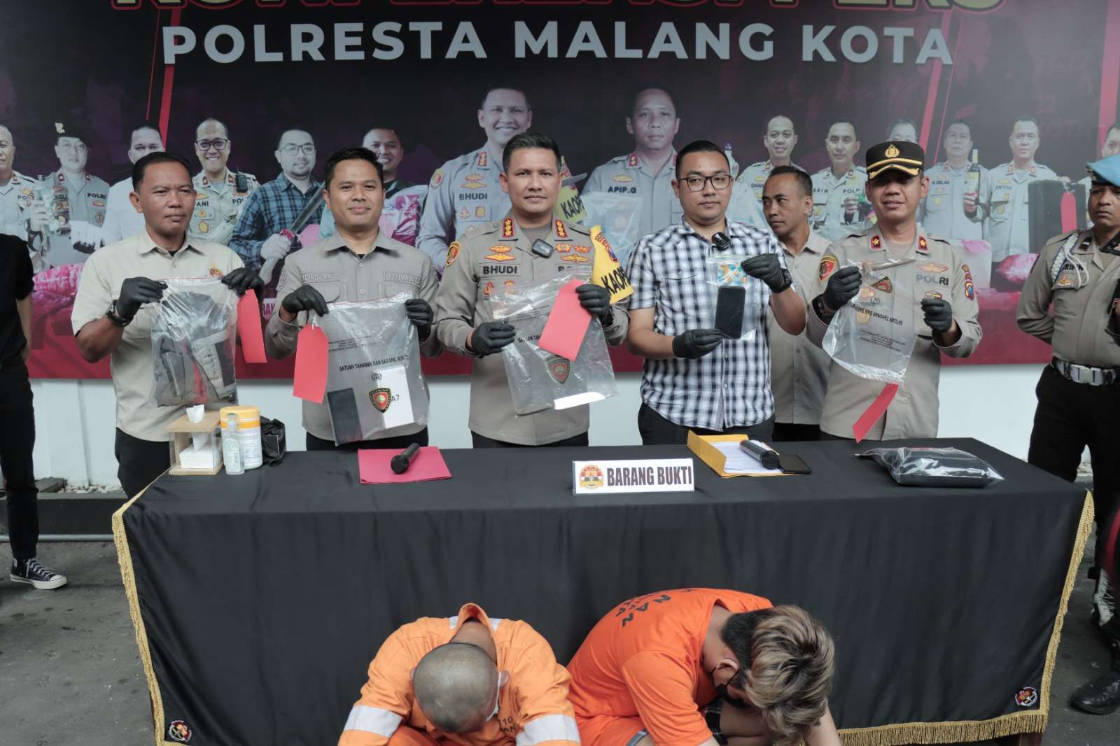 Pelaku penguras atm sahabatnya. Sumber Foto: Dok.Polres Malang Kota