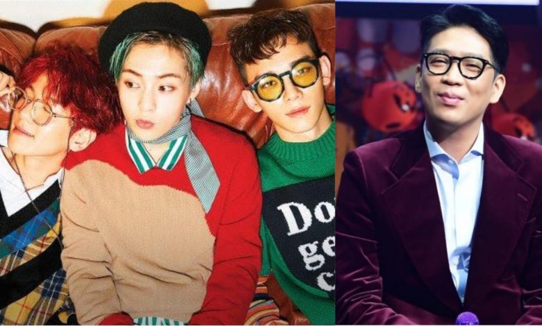 Selebriti Korea Selatan, EXO CBX dan MC Mong Sumber Foto: Naver