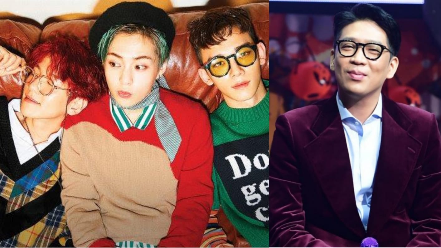 Selebriti Korea Selatan, EXO CBX dan MC Mong Sumber Foto: Naver