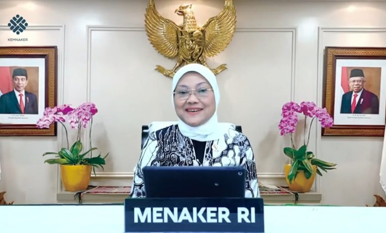 Ida Fauziyah (Menteri Ketenagakerjaan). Sumber Foto: YouTube Kementerian Ketenagakerjaan RI