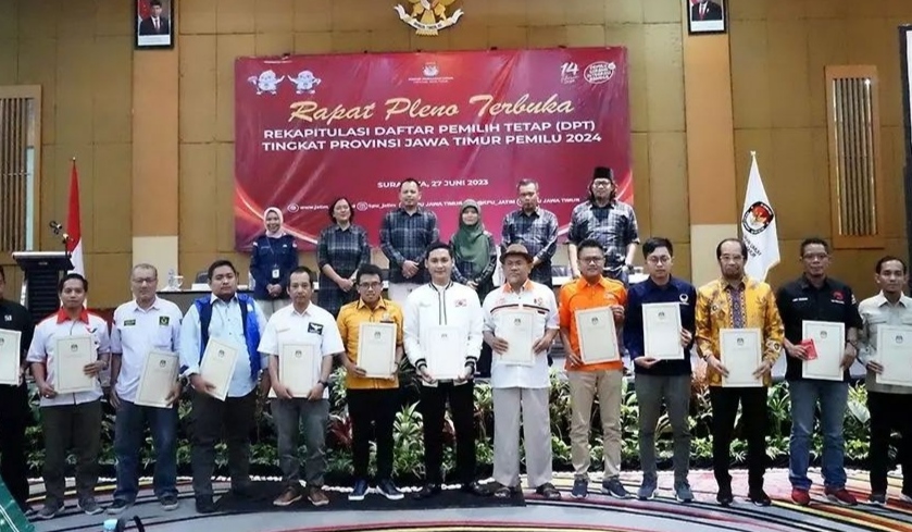 KPU Jatim Tetapkan DPT Pemilu 2024