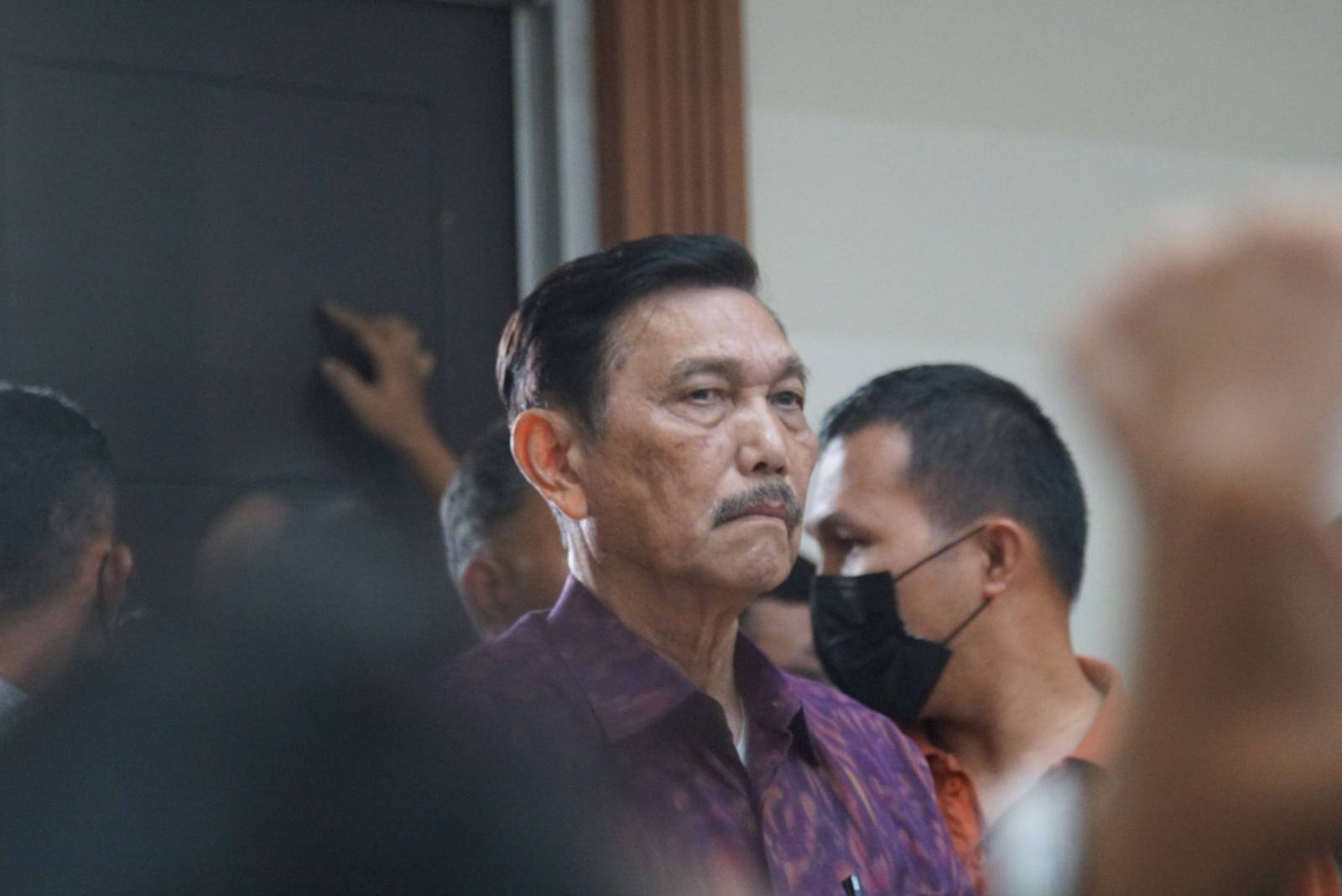 Luhut Panjaitan Datang Dalam Sidang Lanjutan Haris-Fatia