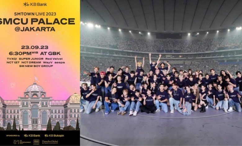 Poster SMTOWN LIVE 2023 dan para artis SM Sumber Foto: Instagram @dyandraglobal dan @smtown