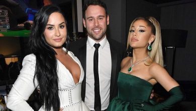 Demi Lovato, Scooter Braun dan Ariana Grande Sumber Foto: Getty Images