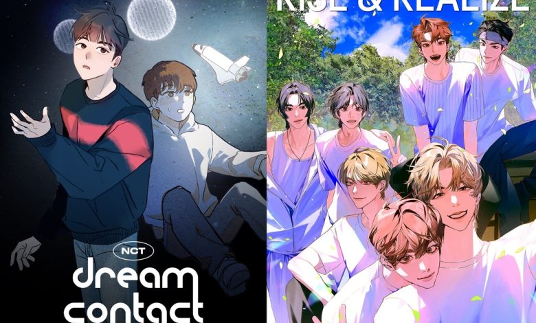 Webtoon 'NCT: Dream Contact' dan Web Novel 'Rise & Realise' Sumber Foto: Kakao Entertainment