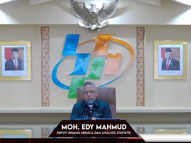 Moh. Edy Mahmud (Deputi Bidang Neraca dan Analisis Statistik BPS). Sumber Foto: YouTube @BPSStatistics