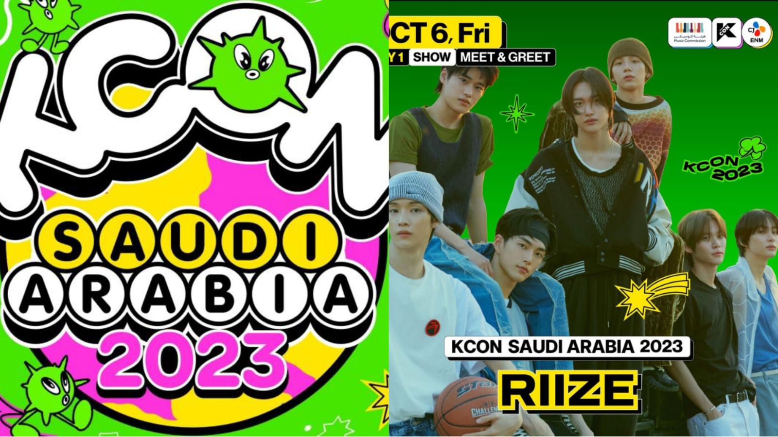 Poster KCON Arab Saudi 2023 dan RIIZE sebagai performer Sumber Foto: Instagram @kconofficial