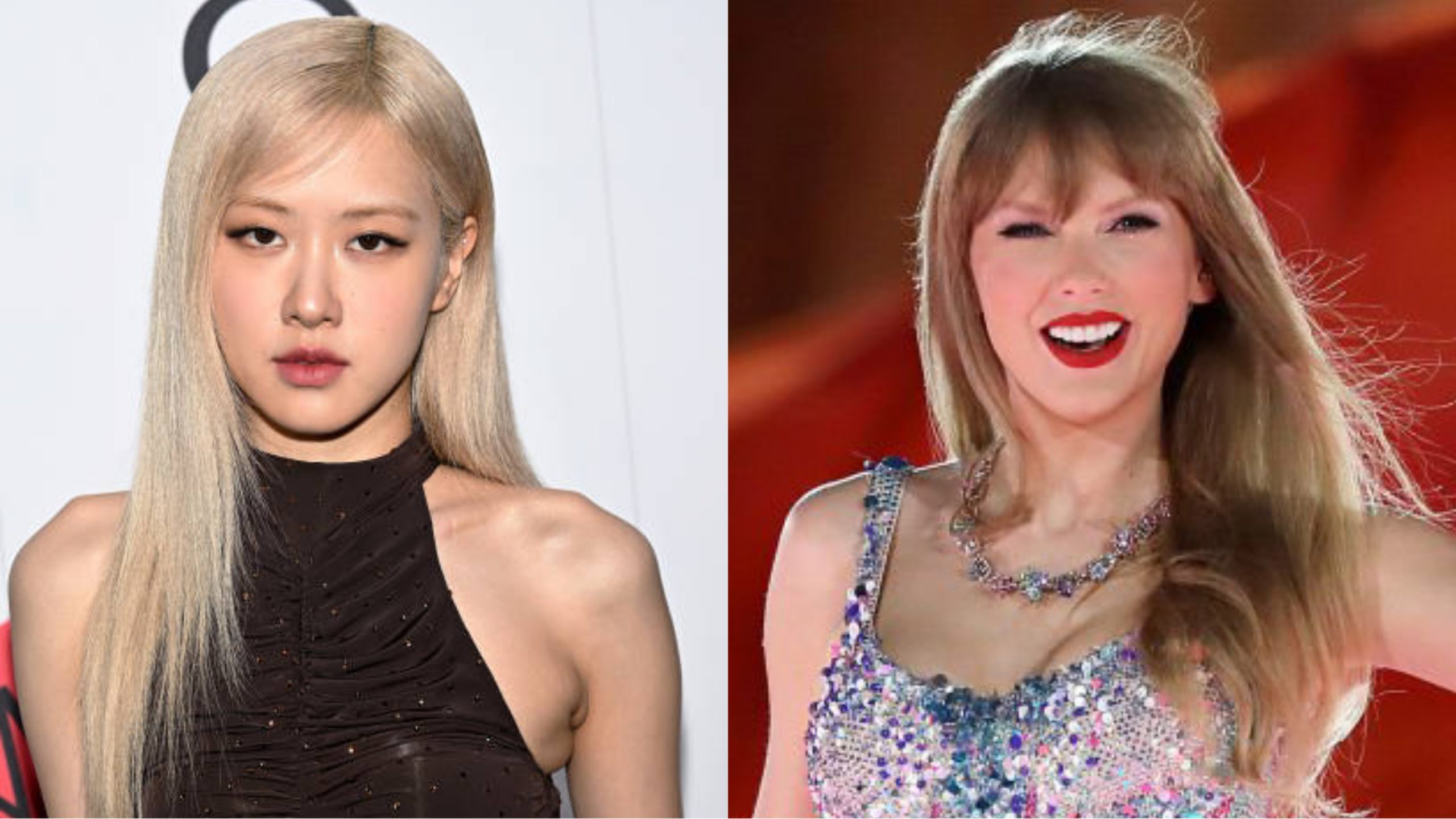 Rose BLACKPINK dan Taylor Swift Sumber Foto: Getty Images