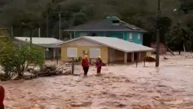 Salah satu wilayah di Brasil yang terkena banjir. Sumber foto: Twitter @bdleonanda