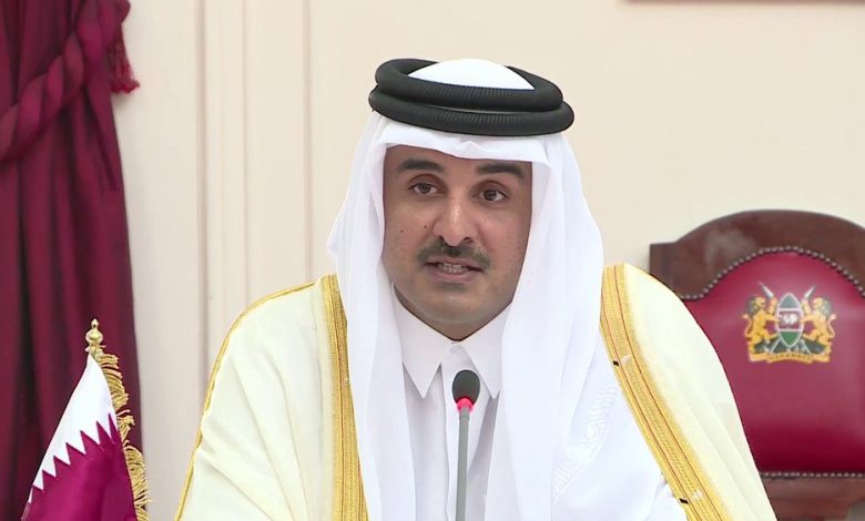 Syekh Tamim bin Hamad Al Thani (Emir Qatar). Sumber foto: akun X @ShaykhSulaiman
