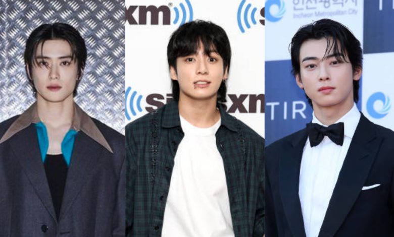 Jaehyun NCT, Jungkook BTS, dan Eunwoo Astro Sumber Foto: Getty Images