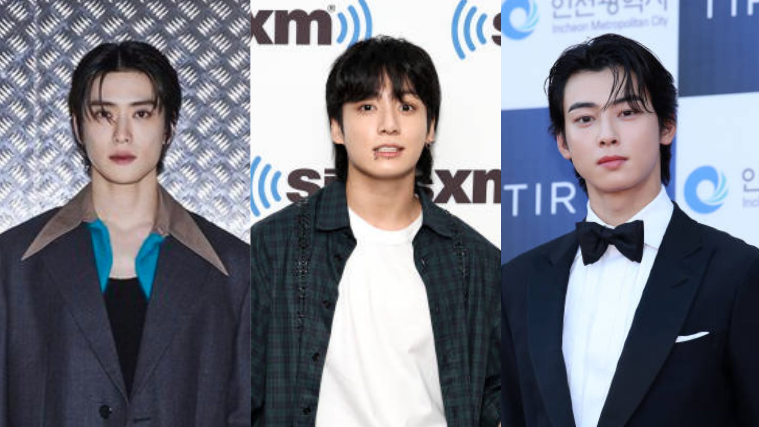 Jaehyun NCT, Jungkook BTS, dan Eunwoo Astro Sumber Foto: Getty Images