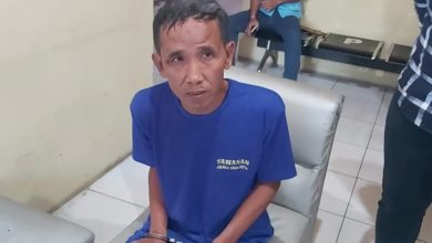 Polisi gadungan saat di tangkap polisi. Sumber Foto: Polres Kota Tegal