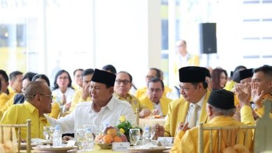 Hadiri HUT Ke-59 Golkar, Prabowo Merasa Dapat Dukungan Sangat Kuat