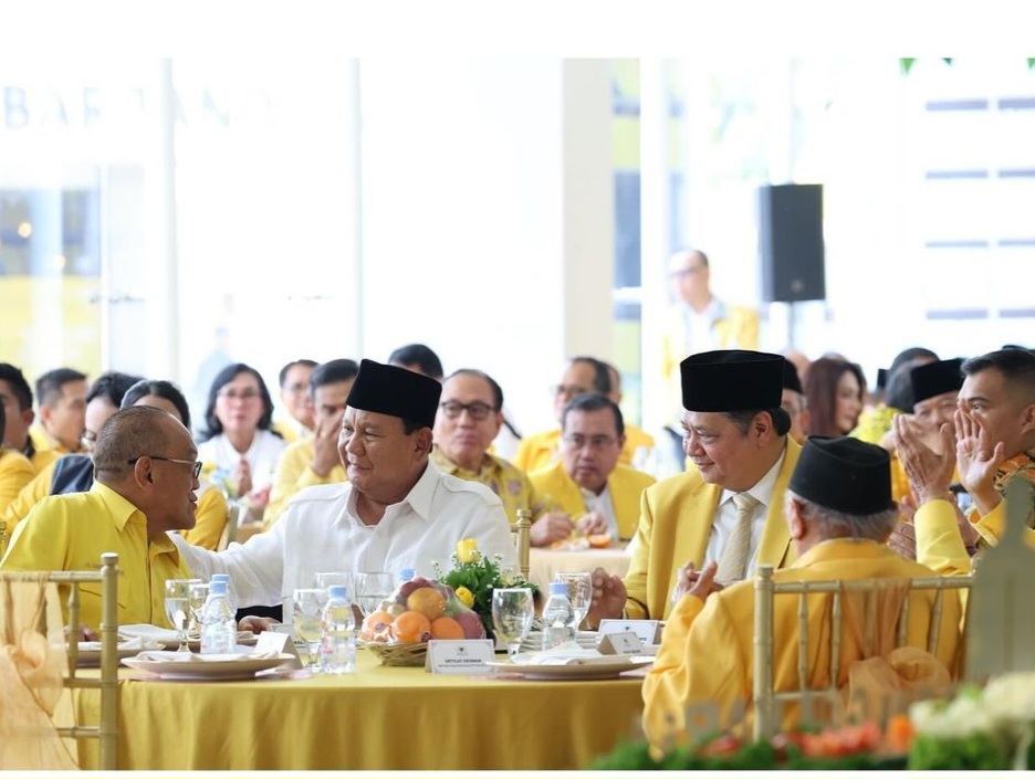 Hadiri HUT Ke-59 Golkar, Prabowo Merasa Dapat Dukungan Sangat Kuat