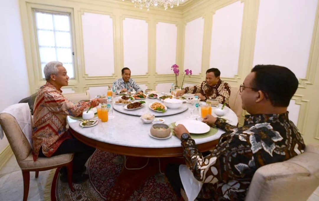 Jokowi Undang 3 Capres Makan Siang di Istana Merdeka