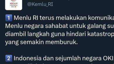 Pernyataan Kemlu RI. Sumber foto: X @Kemlu_RI