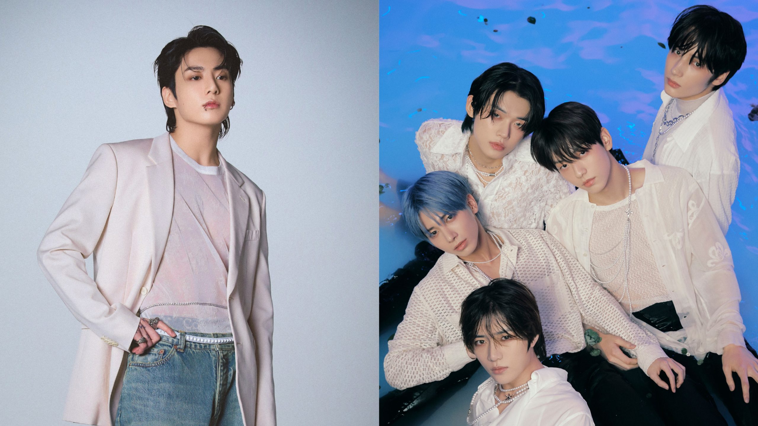 Jungkook BTS dan TXT Sumber Foto: Weverse