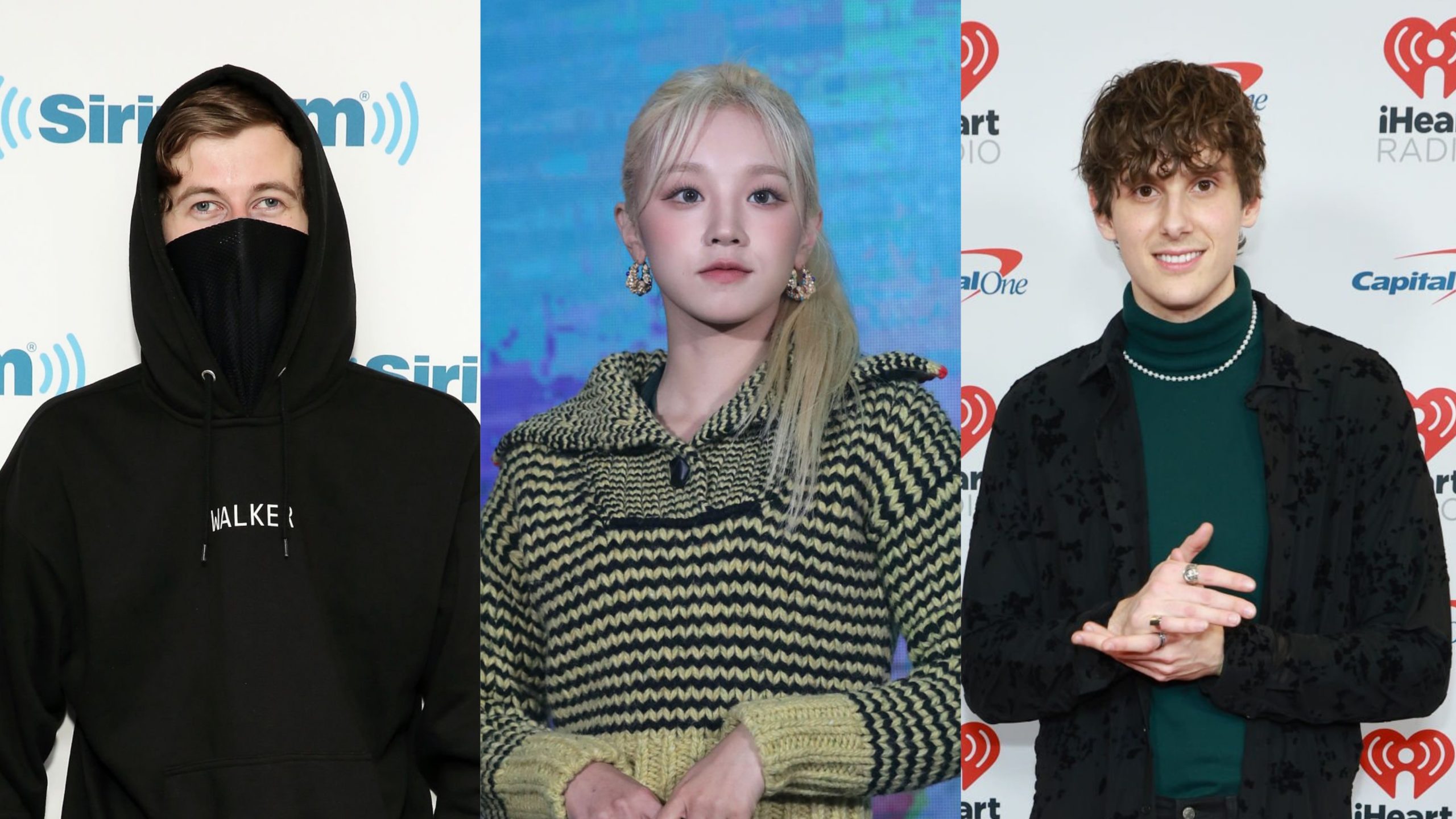 Alan Walker, Yuqi G(I)-DLE, dan JVKE Sumber Foto: Getty Images