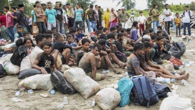Pengungsi Rohingnya mendarat di pesisir pantai Aceh.Sumber foto: Istimewa
