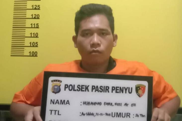 Tersangka FaturRozi, pelaku pembunuhan, pemerkosaan dan menyodomi jasad siswi SMP, Sumber foto: Istimewa