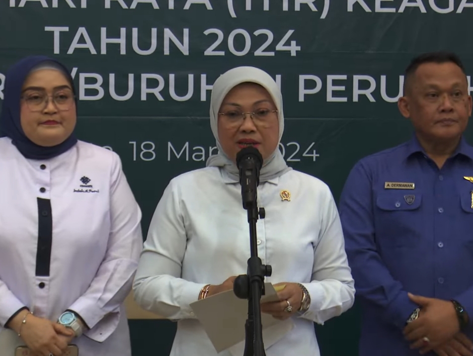 Ida Fauziyah (Menteri Ketenagakerjaan). Sumber Foto: YouTube @KemnakerRI