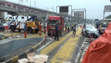 kondisi TKP kecelakaan akibat truk ugal-ugalan, Sumber foto: Istimewa