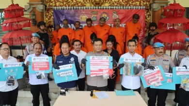 Polresta Denpasar merilis pengusutan kasus narkoba dan para tersangka, Sumber foto: Istimewa