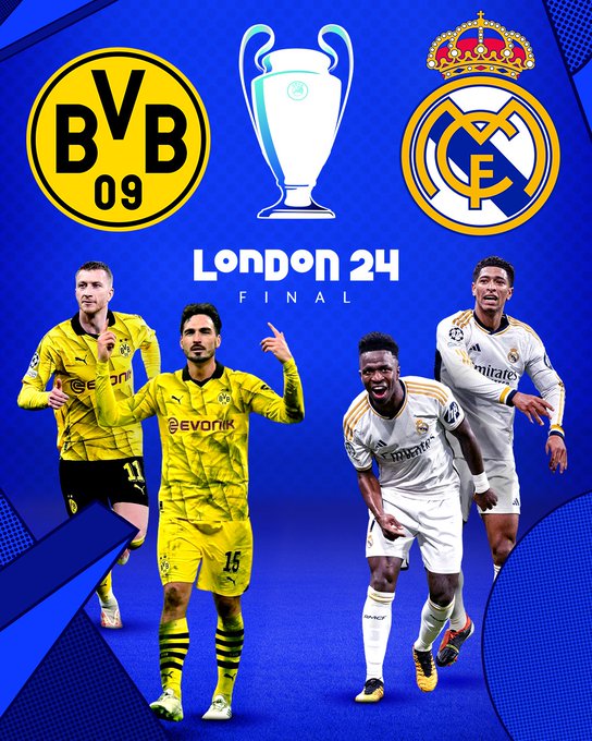 Final Liga Champions 2023/2024: Laga Adu Gengsi, Real Madrid vs Borrusia Dortmund