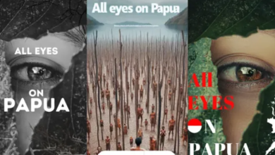 All Eyes on Papua Gerakan orang papua selamatkan tanah adat dari perkebunan sawit, Sumber foto: Istimewa