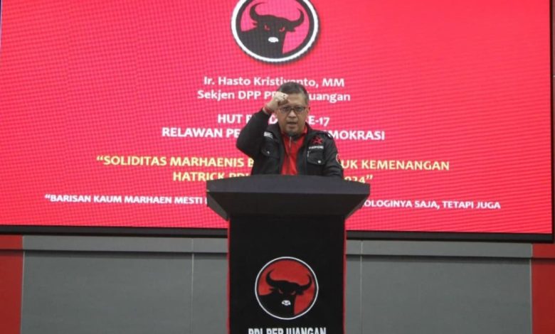Hasto Kristiyanto (Sekjen PDIP). Sumber Foto: Instagram @pdiperjuangan